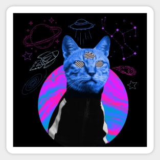 Space Cat Extraterrestrial Sticker